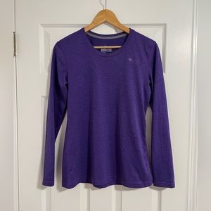 Nike Women’s Purple Long Sleeve Shirt | Nike Long Sleeve Workout Shirts